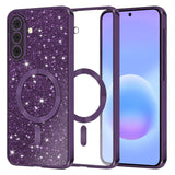Husa pentru Samsung Galaxy A57 5G, Techsuit Lux Glitter MagSafe, albastru