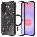 Husa pentru Samsung Galaxy A37 5G, Techsuit Lux Glitter MagSafe, argintiu