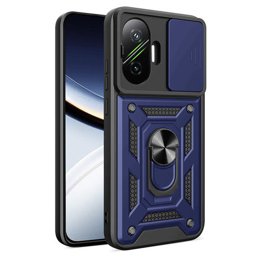 Husa pentru Xiaomi POCO F7, Techsuit CamShield Series, albastru