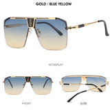 Ochelari de soare Techsuit Sunglasses (2576), polarizati, UV400, albastru;auriu