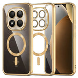 Husa pentru Xiaomi Redmi Note 15 Pro+ 5G, Techsuit Lux Crystal MagSafe, argintiu