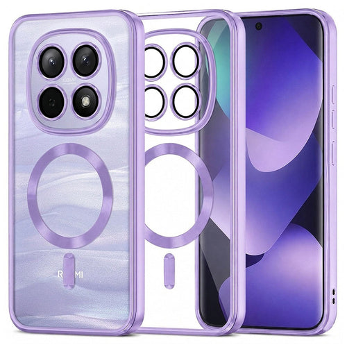 Husa pentru Xiaomi Redmi Note 15 4G, Techsuit Lux Crystal MagSafe, mov