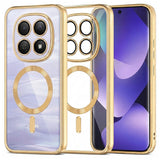Husa pentru Xiaomi Redmi Note 15 4G, Techsuit Lux Crystal MagSafe, argintiu