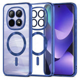 Husa pentru Xiaomi Redmi Note 15 4G, Techsuit Lux Crystal MagSafe, albastru