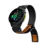 Curea pentru Garmin Fenix 5/6/6 Pro, Spigen Athlex Air QuickFit 22mm, negru;portocaliu