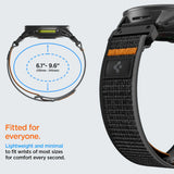 Curea pentru Garmin Fenix 5/6/6 Pro, Spigen Athlex Air QuickFit 22mm, negru;portocaliu