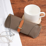 Techsuit Glasses Case (ETL3), PU, 17 x 6.5 x 2cm, Hazelnut