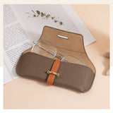 Techsuit Glasses Case (ETL3), PU, 17 x 6.5 x 2cm, Hazelnut