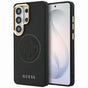 Husa pentru Samsung Galaxy S26 Ultra, Guess Perforated Logo MagSafe (GUHMS26L5PG4SRGK), negru