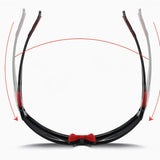 Techsuit Bike Glasses (9301), pentru Cycling and Sport Outdoor Activities, cu UV Protection, Unisex, Black / Albastru