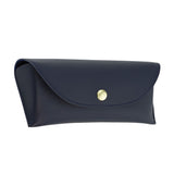 Techsuit Glasses Case (ETI4), PU, 17 x 6.5 x 2cm, Navy Albastru