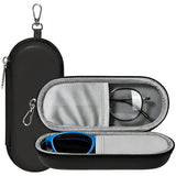 Techsuit Glasses Case (ETJ3), PU, 16.5 x 6.5 x 4cm, Gri