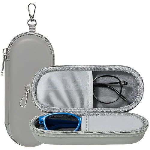 Toc de Ochelari Techsuit (ETJ3), PU, 16.5 x 6.5 x 4cm, Gri
