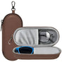Techsuit Glasses Case (ETJ3), PU, 16.5 x 6.5 x 4cm, Cocoa