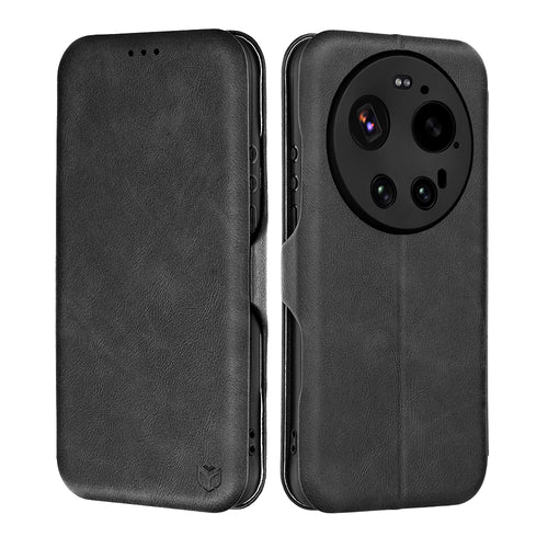 Husa pentru Xiaomi 17 Ultra, Techsuit Safe Wallet Plus, negru