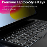 Husa tableta pentru iPad 10 (2022) 10.9, ESR Rebound Magnetic Keyboard, alb