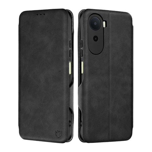 Husa pentru Xiaomi Redmi A7 Pro 4G, Techsuit Safe Wallet Plus, negru