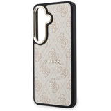 Husa pentru Samsung Galaxy S26, Guess 4G Embossed Ring MagSafe (GUHMS26SP4MSEGCP), roz
