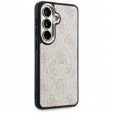 Husa pentru Samsung Galaxy S26, Guess 4G Embossed Ring MagSafe (GUHMS26SP4MSEGCP), roz