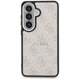 Husa pentru Samsung Galaxy S26, Guess 4G Embossed Ring MagSafe (GUHMS26SP4MSEGCP), roz