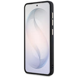 Husa pentru Samsung Galaxy S26, Guess 4G Embossed Ring MagSafe (GUHMS26SP4MSEGCP), roz