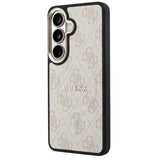 Husa pentru Samsung Galaxy S26, Guess 4G Embossed Ring MagSafe (GUHMS26SP4MSEGCP), roz