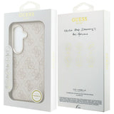 Husa pentru Samsung Galaxy S26, Guess 4G Embossed Ring MagSafe, roz