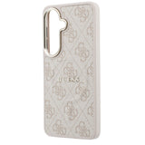 Husa pentru Samsung Galaxy S26, Guess 4G Embossed Ring MagSafe, roz