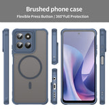 Husa pentru Motorola Moto G37, Techsuit HaloFrost II MagSafe, bleumarin