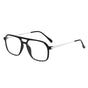 Techsuit Anti-Blue Light Glasses Reflex PC (83092), Unisex, Oversized, Square, Sand Black / Argintiu