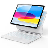 Husa tableta pentru iPad 10 (2022) 10.9, ESR Rebound Magnetic Keyboard, alb