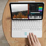 Husa tableta pentru iPad 10 (2022) 10.9, ESR Rebound Magnetic Keyboard, alb