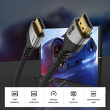 Cablu audio Techsuit Premium Video Cable NexusVision Pro (CX3), HDMI to HDMI 2.1, UHD 8K@60Hz, 48Gbps, Reinforced Design, 2m, gri