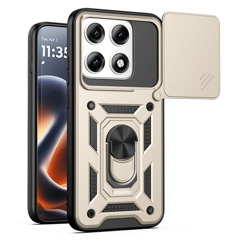 Husa pentru Motorola Edge 70 Pro, Techsuit CamShield Series, auriu