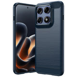 Husa pentru Motorola Edge 70 Pro, Techsuit Carbon Silicone, albastru