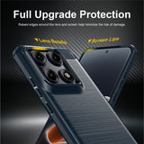 Husa pentru Motorola Edge 70 Pro, Techsuit Carbon Silicone, albastru