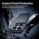 Husa pentru Motorola Edge 70 Pro, Techsuit Carbon Silicone, albastru