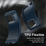 Husa pentru Motorola Edge 70 Pro, Techsuit Carbon Silicone, albastru