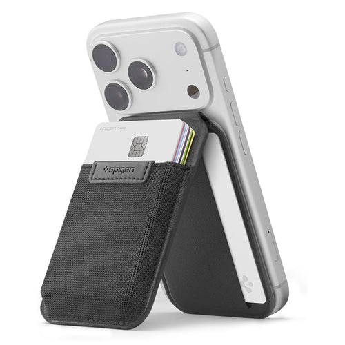 Portofel Spigen Card Holder MagSafe Slim Fold Tripod S314-4 (AFA11591), negru
