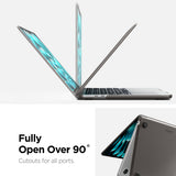 Husa laptop Spigen Airskin (ACS11531), MacBook Air 13 (2022 / 2024 / 2025 / 2026), negru frost