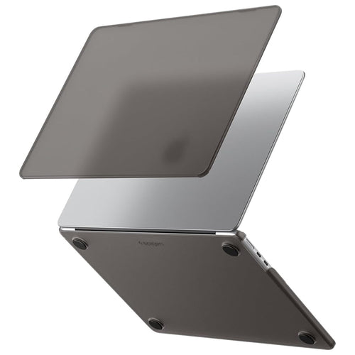Husa laptop Spigen Airskin (ACS11531), MacBook Air 13 (2022 / 2024 / 2025 / 2026), negru frost
