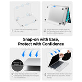 Husa laptop Spigen Airskin (ACS11530), MacBook Air 13 (2022 / 2024 / 2025 / 2026), transparenta