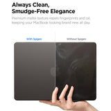 Husa laptop Spigen Airskin (ACS11531), MacBook Air 13 (2022 / 2024 / 2025 / 2026), negru frost