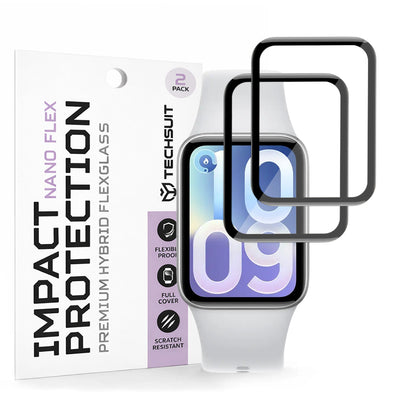 Bratara Smart Xiaomi, Techsuit Nano Flex 2 Pack 10 Pro Black