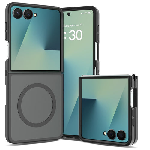 Husa pentru Samsung Galaxy Z Flip8, Techsuit PureFrost MagSafe, negru frost