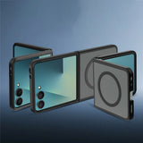 Husa pentru Samsung Galaxy Z Flip8, Techsuit PureFrost MagSafe, negru frost
