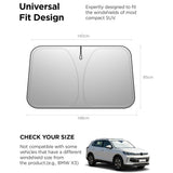 Spigen Car Front Windshield Sunshade UO260 (ACP11460), UPF2000+, 99.95% UV Blocking Rate, M Size, Negru