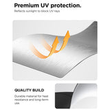 Spigen Car Front Windshield Sunshade UO260 (ACP11459), UPF2000+, 99.95% UV Blocking Rate, S Size, Negru