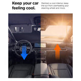 Spigen Car Front Windshield Sunshade UO260 (ACP11459), UPF2000+, 99.95% UV Blocking Rate, S Size, Negru