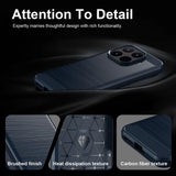 Husa pentru Xiaomi 17T Pro, Techsuit Carbon Silicone, albastru